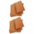 10pcs Portable Cork Board A4 1mm Wood Memo Bulletin Board for Office