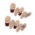 10pcs Pure Handmade Coffin Shaped Fake Nail Reddish Brown Pearl Press On Nails Suitable For Women To Use Manicure Kit(X-Small)