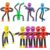 10 PCS Robot Suction Fidget Toy for Kids and Adults, Telescopic Sensory Bath Toy Suction Cup Twist Robot for Baby and Toddlers, Party Favor Christmas Stuffer Birthday Gift, Stress Relief for Teen