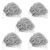 10pcs Silver Pvc Cheerleading Hand Poms for School Dance Competitions