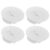 10pcs White Plastic Piggy Bank Stopper Replacement with Lock and Key