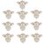 10pcs Wood Carved Corner Veneer Furniture Door Centerpiece Veneer Column Head Furniture Decorative Molding Suitable for Beds Doors Cabinets 12 * 10cm
