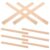 10pcs Wood Paint Stir Sticks Beige Paddle Shape for Crafts