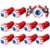10 Pieces Halloween Eyeball Finger Puppets Eyeball Finger Eye Finger Covers for Halloween Party Cosplay Favor