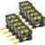 10PK 9mm 12mm 19mm Black On Yellow Label Tape Compatible with Printer Supplies A18433 4200 5000 5200 Label Makers A18433