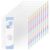 10 Sets 80Pcs Clear Sheet Protector Sleeves, Plastic 3 Ring Binder Dividers