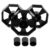 10 Sets Tape Dispenser Core and Wheel Replacement Plastic Black