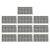 10 Sheets 1-50 Stickers Number Label House Numbers On Notebook Water Proof for Planners Labels Mini Classroom for Toolbox Lockers
