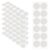 10 Sheets Adhesive Dots for Crepe Paper Flowers 10 Round White
