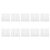 10 Sheets Face Jewels Stickers Self Adhesive Rhinestones