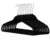 10 Super Slim Velvet Huggable Hangers in Black