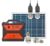 10W 18V Solar Generator System with Flashlight Emergency Power