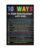 10 Ways To Build Relationships With Kids Poster Metal Tin Sign Teacher Classroom Decor, Educational Wall Art, School Learning Poster 8×12 inch