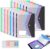 11-Hole Expanding File Pockets, 3 Ring Binder Pockets & Plastic Envelopes with Snap Closure for Organization (12, Landscape)