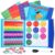 110 Pcs Magnetic Fraction Puzzle, Magnetic Fraction Tiles & Circles, Classroom Supplies for Teachers Elementary for Homeschooling Elementary School Early Math Skills