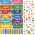 112 PCS Holiday Monthly Headliners, 12 Months of The Year Bulletin Board Decors in Different Themes, 40 Colorful Writable Round Cards, 60 Various Cutouts, Great Wall Decorations for School, Classroom