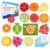 112 PCS Yummy Magnetic Fractions – Magnetic Fraction Tiles & Circles, Bars, Classroom Math Manipulatives, Fraction Manipulatives for Elementary Teachers 2nd, 3rd, 4th, 5th Grade – Simply Magic
