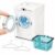 1:12 Scale Miniature Washing Machine with Rotating Drum for Room Decor