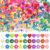 1130 Pcs Pony Beads for Bracelet Making,Kandi Beads Bulk for Hair Braiding