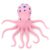 11.8 Inch Jumbo Octopus Squishy Toy,Slow-Rising Squeeze Fidget Toys Filled with Wet Soft Flour with 8 Stretchy Tentacles,Sea Animal Sensory Toy for Teens Adults, Birthday Pink