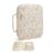 11.8 x 9.1 x 11.8 Inch Quilted Cotton Storage Cube with Zipper and Handle, Portable Organizer Tote for Books, Travel Essentials, and Closet Shelving (1 Count)