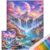 11CT Cross Stitch Kit Stamped Landscape 40x53cm(Star Valley) (Star Valley)