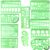 11PCS Geometric Drawings Templates, Drafting Stencils Measuring Tools, Engineering Design Ruler Set with French Curve, Circle and Ellipse Template, Suitable for School, Office and Art Creation(Green)
