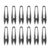 12-Pack Sewing Scissors, Carbon Steel Thread Cutters