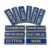 12-Piece Blue Magnetic Tool Box Labels, Waterproof Embossed Metal Tags
