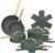 12-Piece Ceramic Nonstick Cookware Set, Pots and Pans with Strainer Lids, Thyme Green