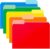 120-Pack Two Tone Color File Folders 8.5 x 11 Inch, 1/3 Cut Tab File Folder