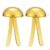 1200 Gold Round Two-Foot Studs for Scrapbooks, DIY Art Projects, Decorative Metal Fasteners