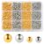 1200pcs Gold & Silver Beads for Jewelry Making，4mm & 6mm Gold Silver Beads for Jewelry Making, Spacer Beads, Beads for Bracelets, Necklaces, Earrings & DIY Craft Jewelry Bead Assortments