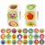 1200 Pieces Reward Stickers for Teachers, Adorable Fruit Incentive Stickers Encouraging Sticker in 24 Design Styles- Perforated Line/ 2 Rolls