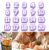 1~20 Number Pencil Topper Protector Caps, Soft Pencil Eraser End Decor Accessories for Standard Pencils, Classroom Stationery Marking Supplies Kids Fun Craft Decor(Purple)