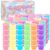 120 Pack Slimes, Cloud Butter Clear Slime Kit for Girls Boys Ages 8-12, Kids Slime Party Favors Goodie Bag Easter Basket Stuffers, Treasure Box, Valentines Gifts, Classroom Exchange Prizes for Kids