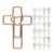 120pcs Cross Paper Clips Metal Pet Decorative for Pages Marking