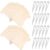 120 Pcs Flat Wooden Ribbon Spools, Bone Shaped Wood Pieces for DIY Crafts, Thread Organizer with 120 Clips, 3.1 x 3.9 in Unfinished Wood Cutouts, for Embroidery Floss Bobbins