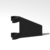 120 Piece Flag 2×2 Trapezoid with Flat Edge, Black, Compatible with Lego Parts 44676