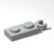 120 Piece Plate,1×2 with Clip on End (Vertical Grip), Light Gray, Compatible with Lego Parts 78256