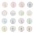 12 / 16Pcs Educational Fraction Discs Numbered Fraction Circles Classroom Learning Tool for Teacher Colorful Circles