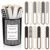 121 Pcs Black and White Name Selection Sticks with Storage Cup, Classroom Random Name Picker, Student Grouping, Counting and Learning Tool for Teachers and Educational Activities