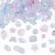 125G About 90Pcs Assorted Gradient Crystal Glass Beads for Jewelry Making