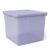 12.5 Inch Purple Storage Container with Lid, Durable Plastic Tote for Home Organization