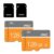 128GB Micro Memory Card,TF Card with Adapter Class 10 High Speed for Camera,Smartphone,Tablet,Personal Computer(2-Pack)