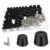 128PCS Cutting Board Rubber Feet Non-Slip Kit with 304 Stainless Steel Screws – 2 Sizes (Small & Large) Screw-On Bumpers Pads for Furniture, Electronics, Cabinets, Tables & DIY Projects