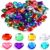 128Pcs Large 1 Inch Acrylic Diamond Jewels for Crafts,Flat Back Gems
