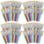128 Pcs Paint Brushes for Kids Paint Brushes Bulk Toddler Children Paint Brush Set Large Chubby Paintbrushes Flat and Round Paint Brush for Washable Paint Acrylic Paint Preschool Art Supplies Craft