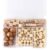 128Pcs Wooden Push Pins for Cork Board, Reusable Map Pin Tacks for DIY Crafts
