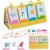 129Pcs CVC Word Games Phonics Flash Cards with Stand, Kindergarten Learning